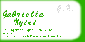 gabriella nyiri business card